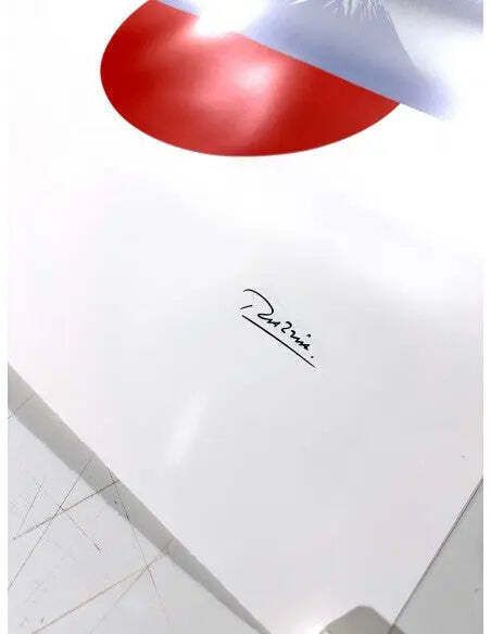 Razzia Japon Hand Signed Original Mount Fuji Art Poster photo for sale