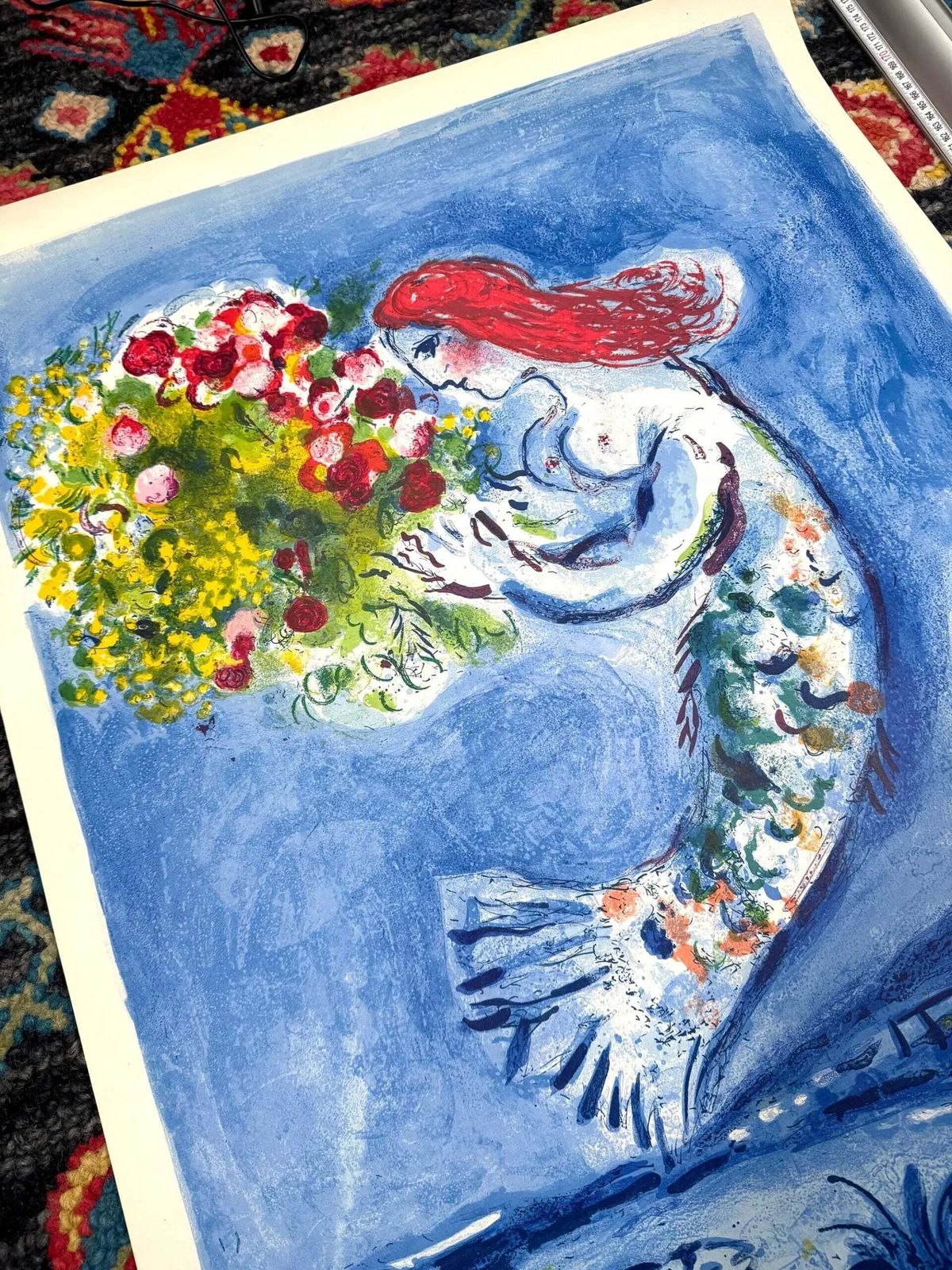 Marc Chagall Baie Des Anges 1962 Steenlithografie Poster photo Kunst