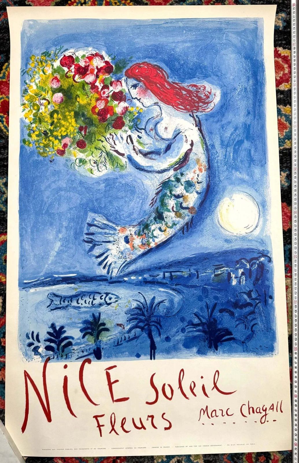 photo for sale Marc Chagall Baie Des Anges 1962 Steenlithografie Poster