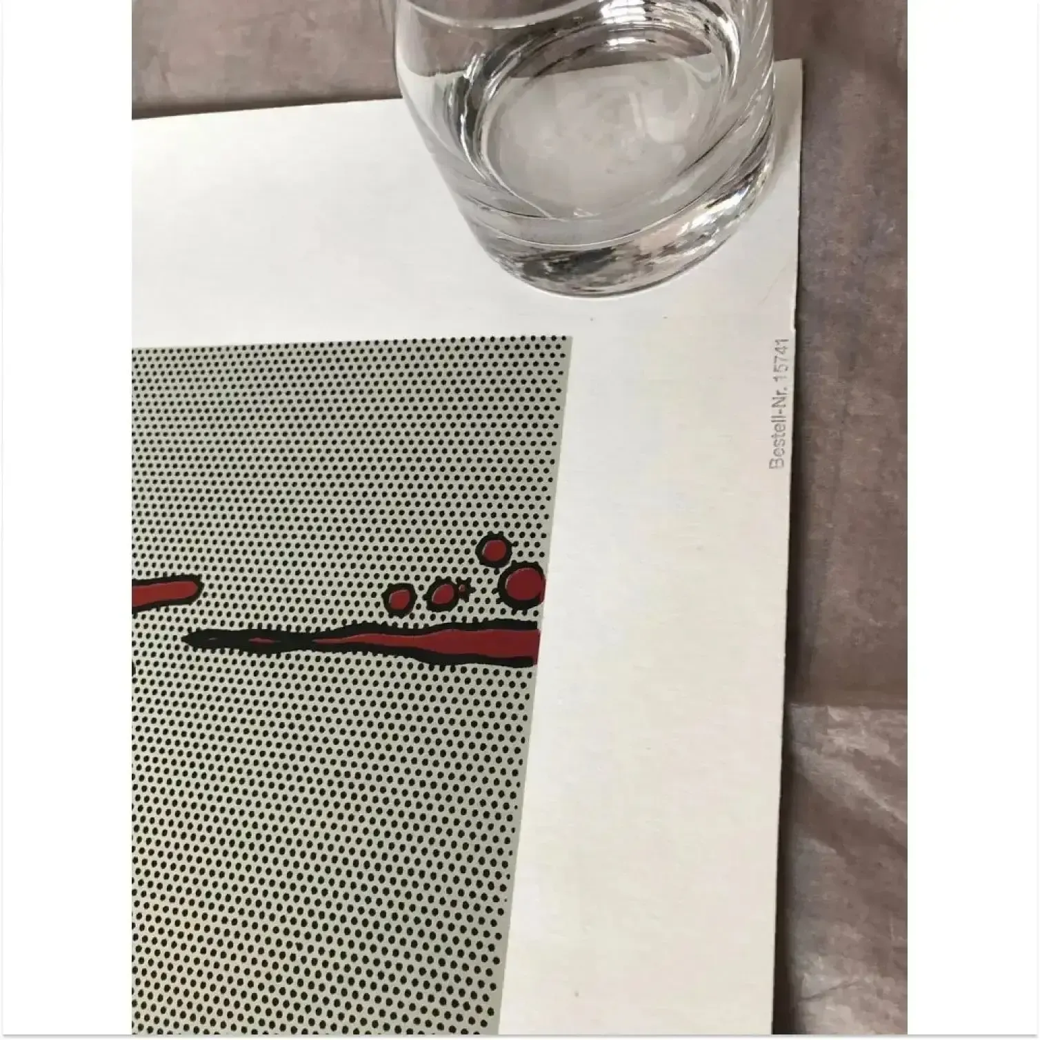 Roy Lichtenstein Big Painting No. 6 Limited Edition Silkscreen Print photo furniture
