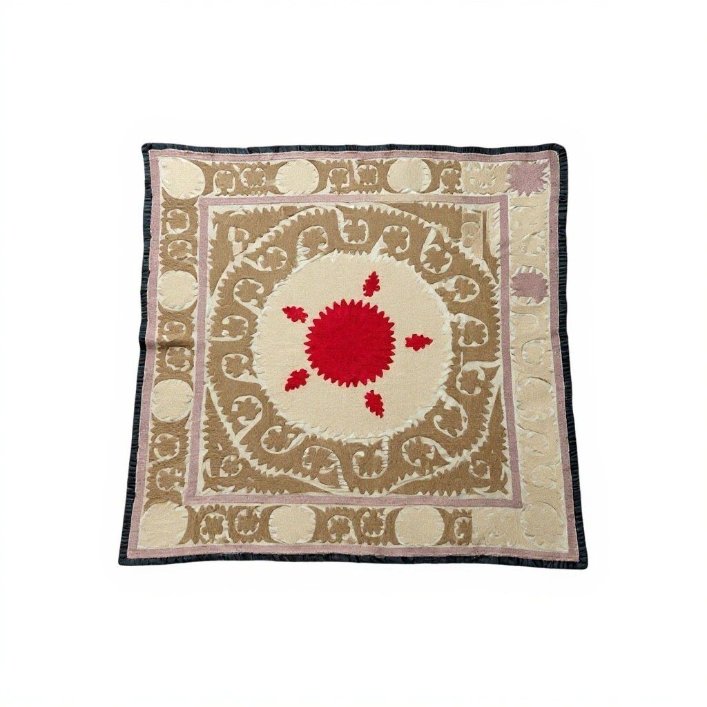 Aziatisch Suzani Tafelkleed 125 x 130 cm photo furniture