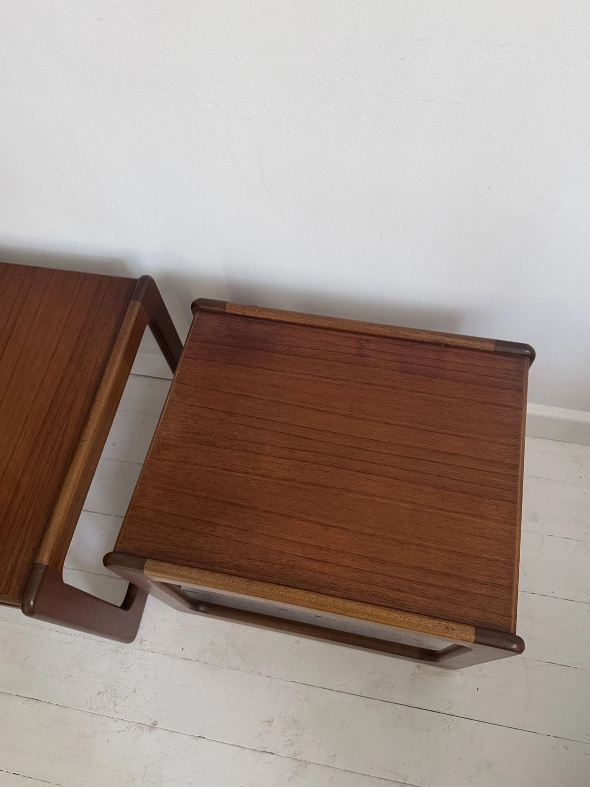 photo furniture Danish Sleigh Leg Side Tables After Salin Nyborg