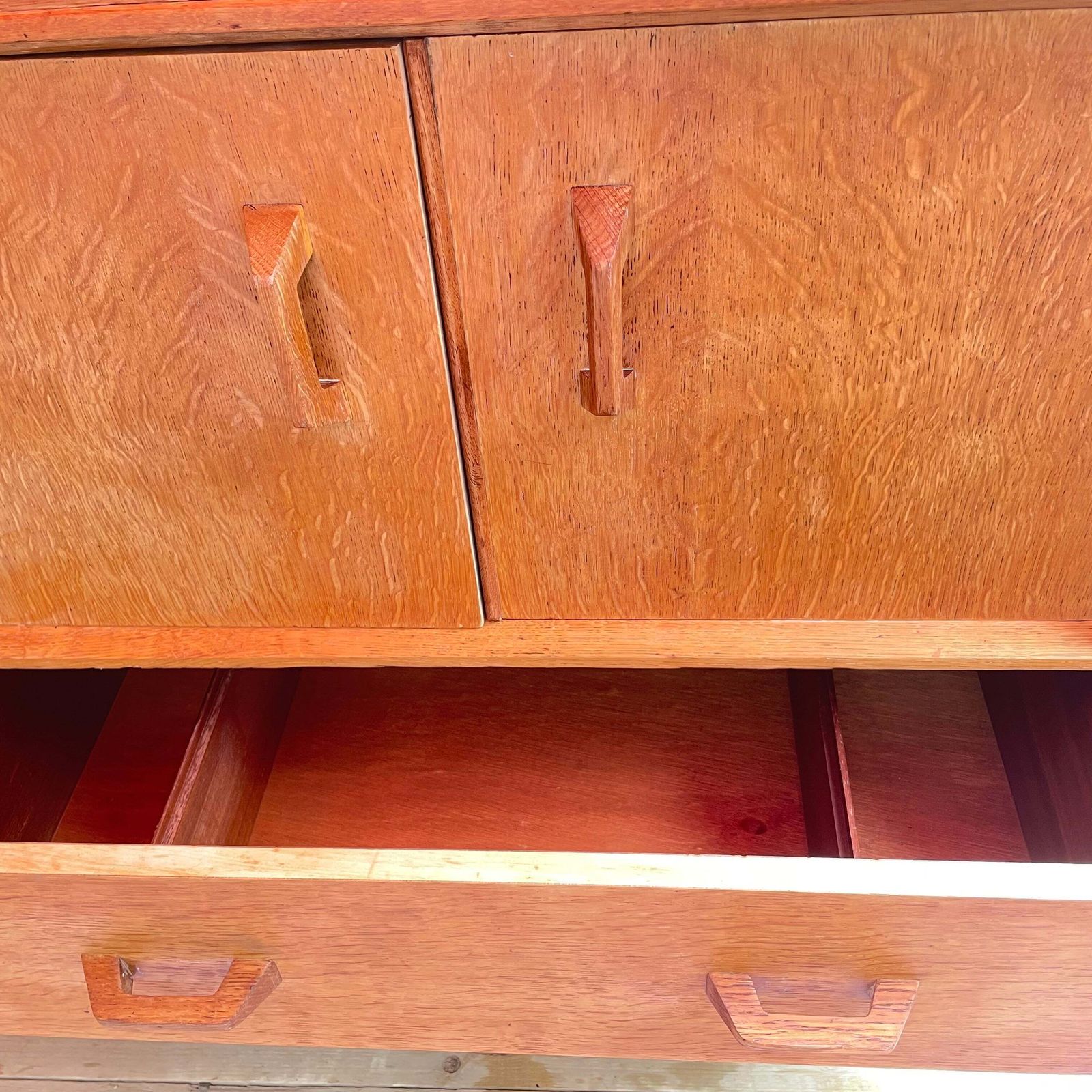 695.0 Mid Century G Plan Brandon Oak Sideboard photo