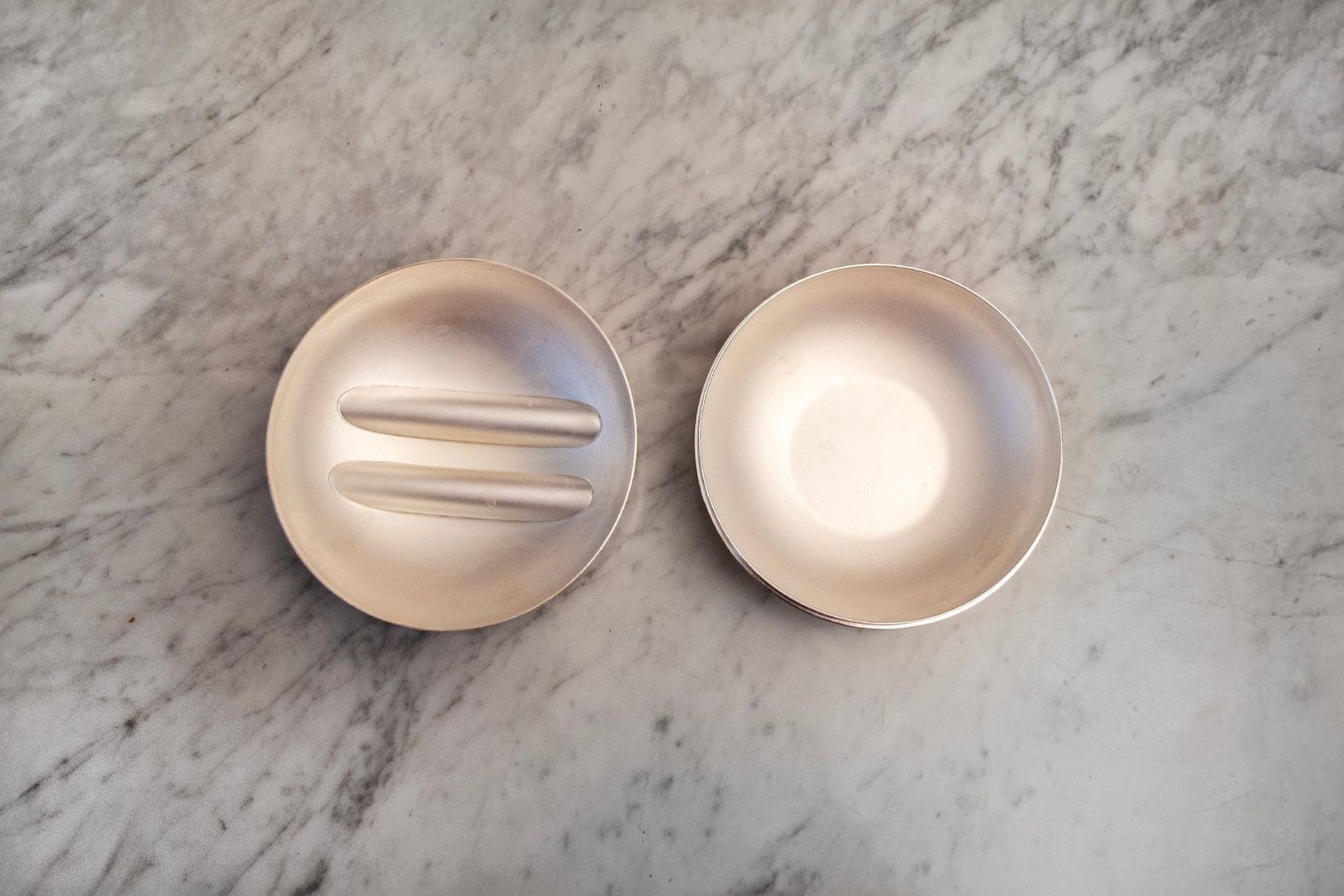 Verzilverde doos van Lino Sabattini, jaren 1970 photo Woonaccessoires