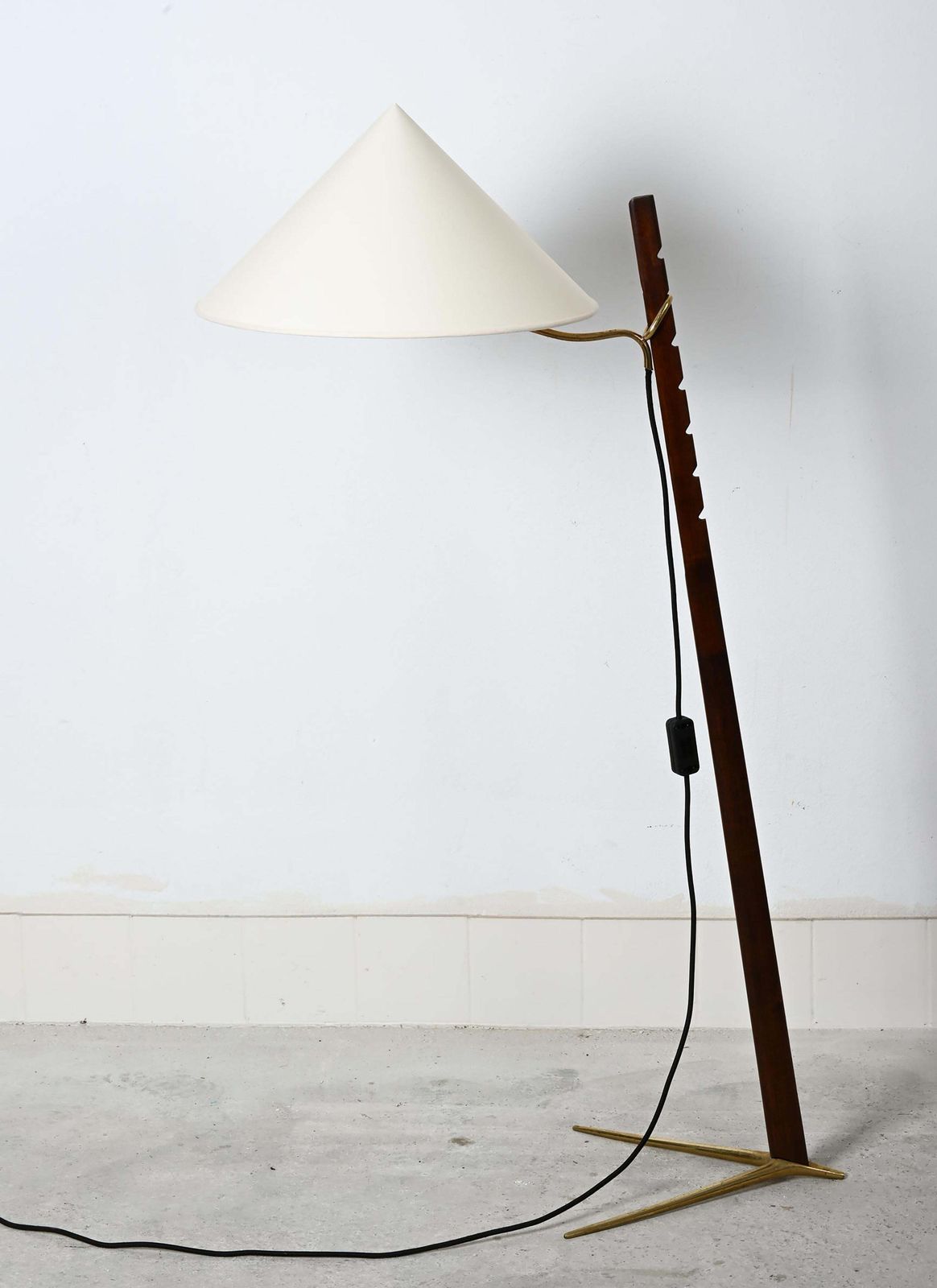Zeldzame verstelbare mid-century vloerlamp van Rupert Nikoll photo 3764.0