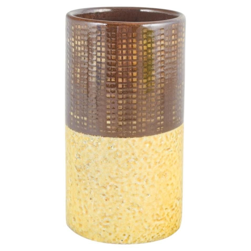 Vase en grès Ingrid Atterberg pour Upsala Ekeby, deux émaux, années 1960