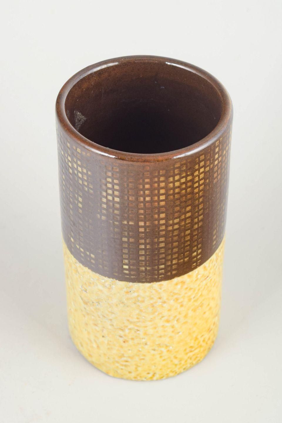 Ingrid Atterberg For Upsala Ekeby. Stoneware Vase With Two Part Glaze. 1960s photo furniture