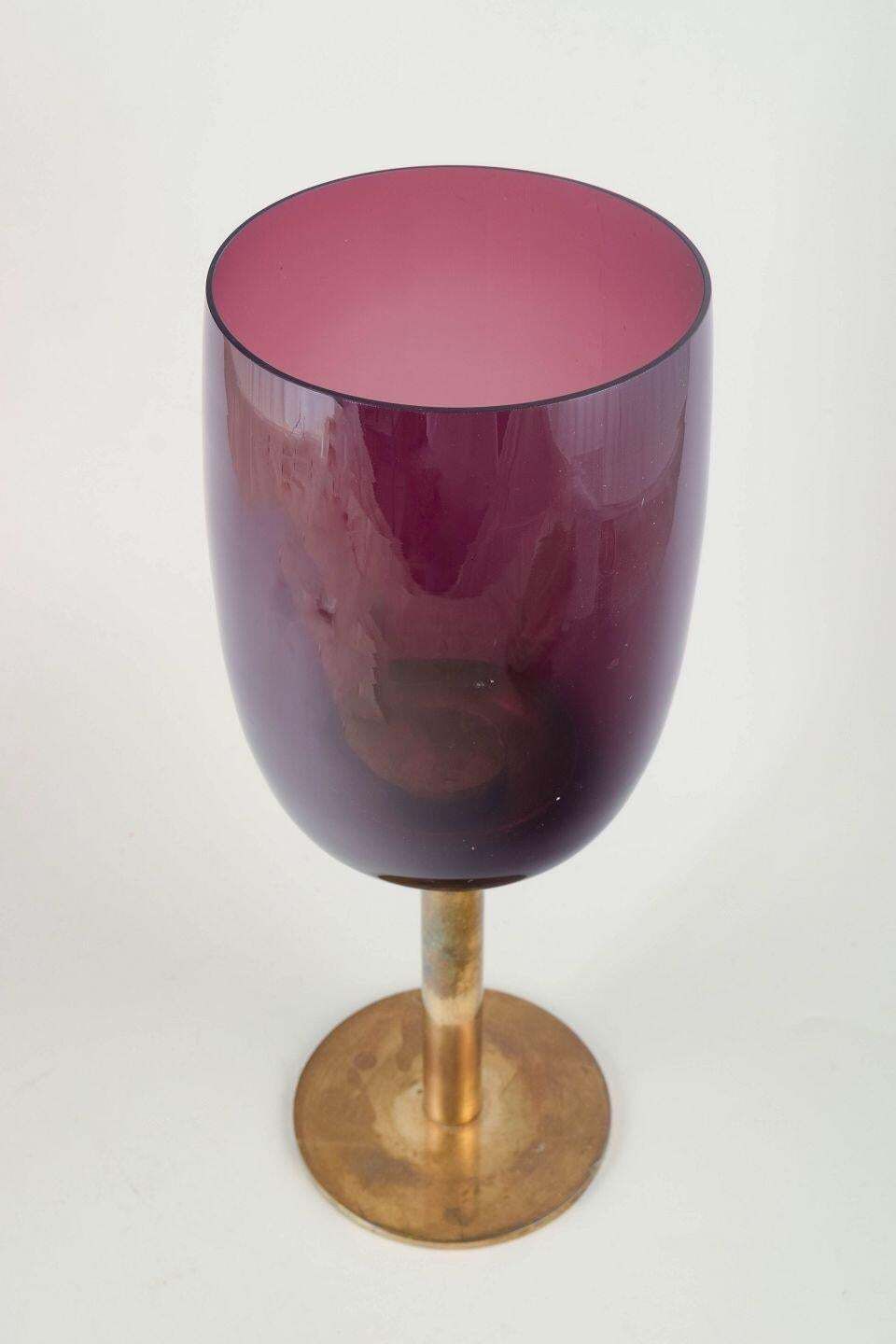 Bougeoir monumental en verre soufflé bouche Hans Agne Jakobsson pour Markaryd. photo furniture
