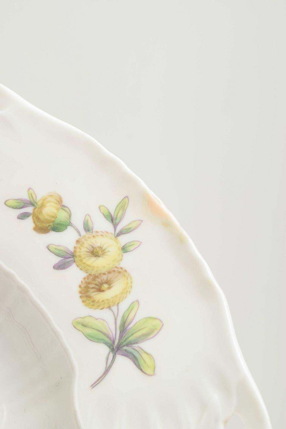 Royal Copenhagen. Deep Porcelain Plate With Floral Motif. Early 20th C. photo Home Decor