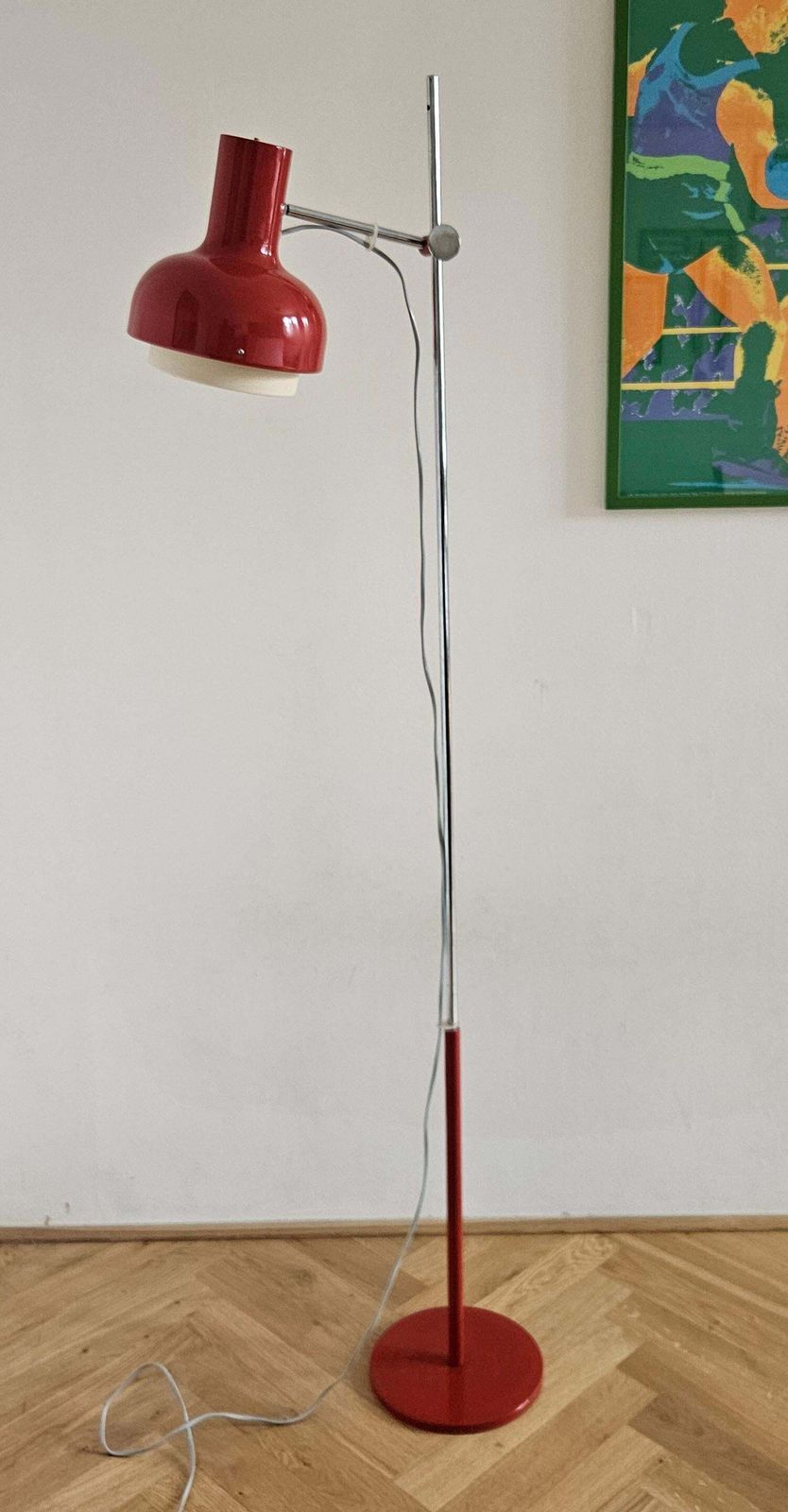 Lampe de sol mid-century réglable Napako, par Josef Hurka, années 1970 photo furniture