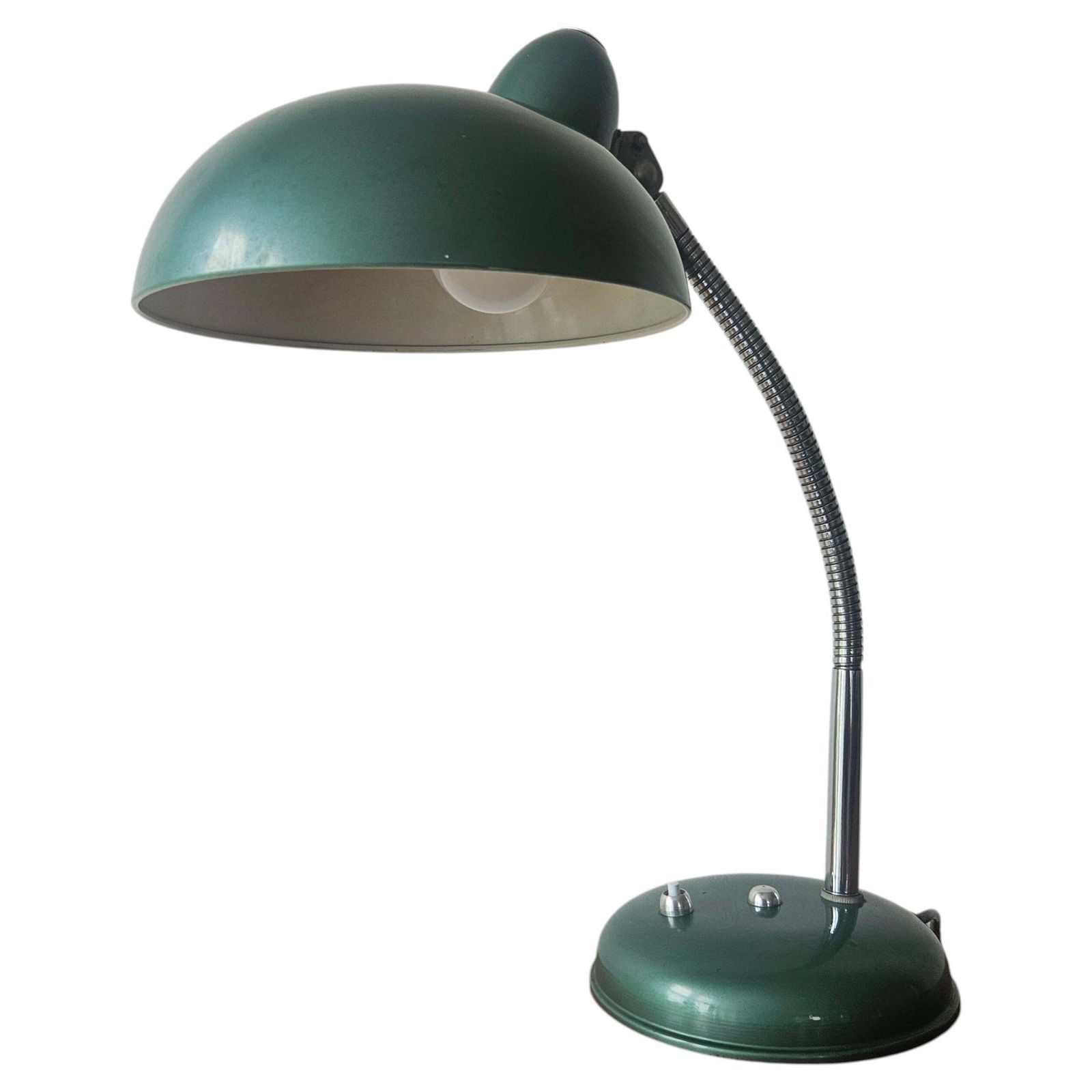 Zeer zeldzame mid-century industriële tafel- of bureaulamp – Helo Leuchten, Duitsland, ca. jaren 1950