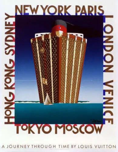 Razzia Louis Vuitton Journey Through Time, handgesigneerde poster