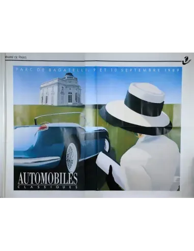 Affiche grand format Louis Vuitton Bagatelle 1989, signée à la main par Razzia