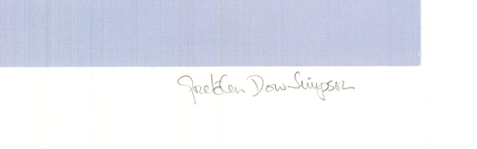 Sérigraphie Gretchen Dow Simpson, Flags, 1991, édition limitée signée photo furniture