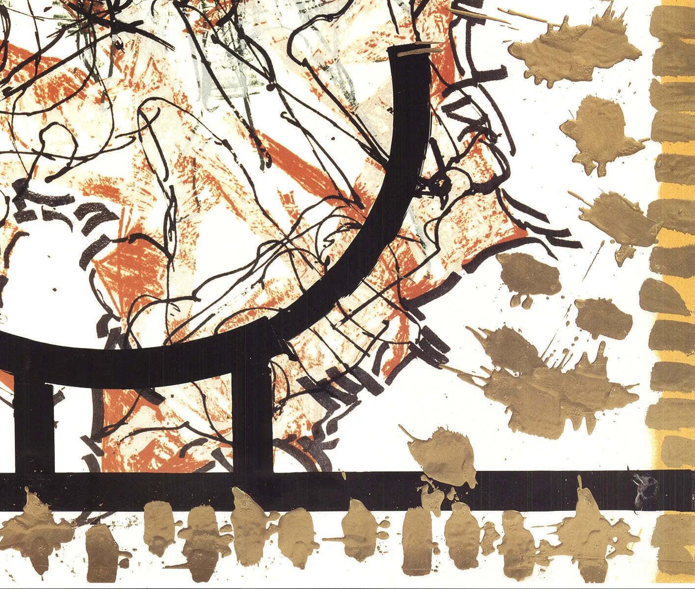 Affiche d'exposition Jean Paul Riopelle Yesterday And Today, Galerie Maeght, 1990 photo Art