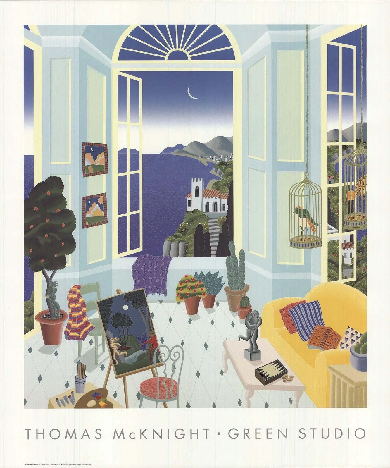 Thomas Mcknight Green Studio 1994 Offset Lithograph Interior Art Poster