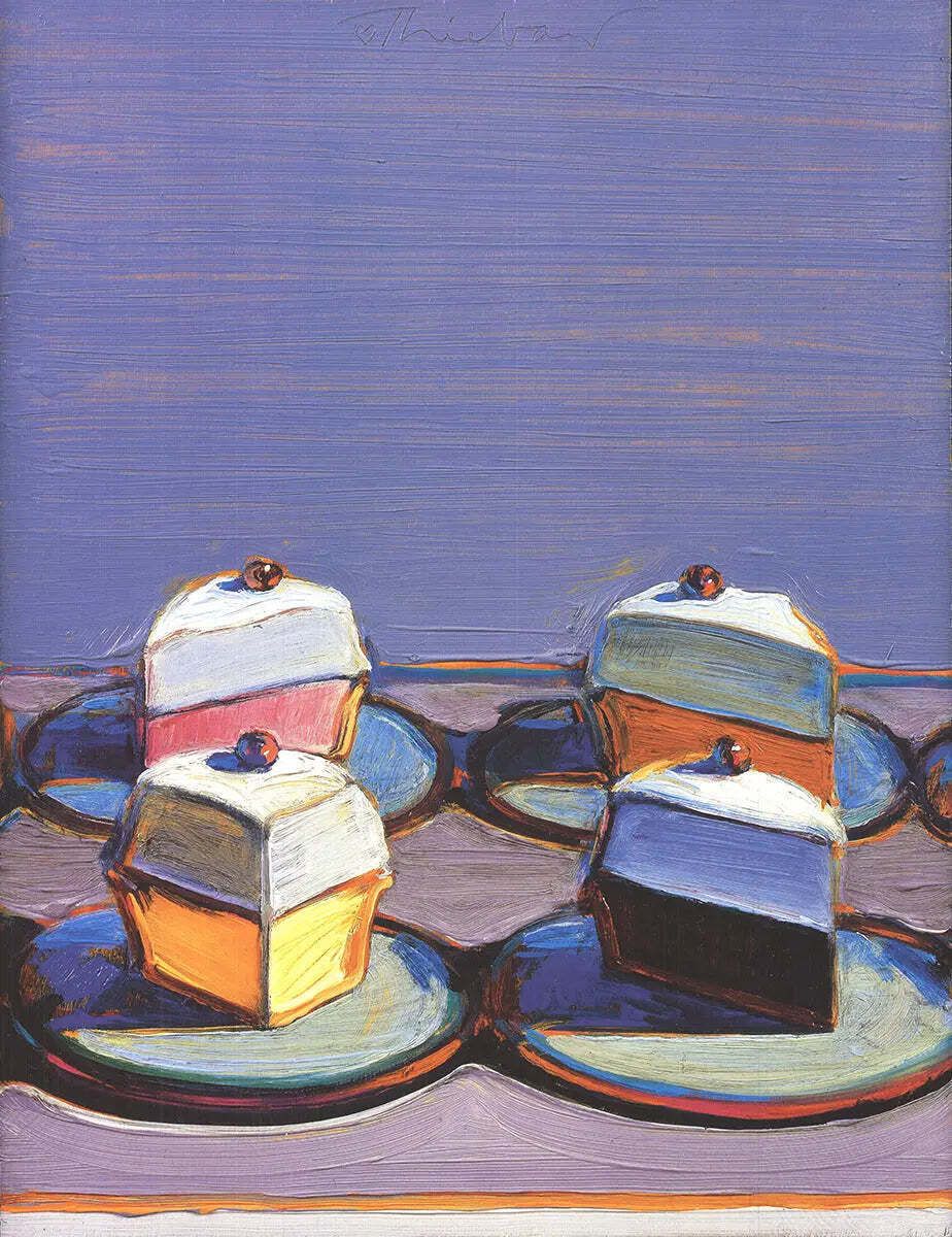 Wayne Thiebaud Meringue Mix Framed Offset Lithograph Still Life Print photo furniture