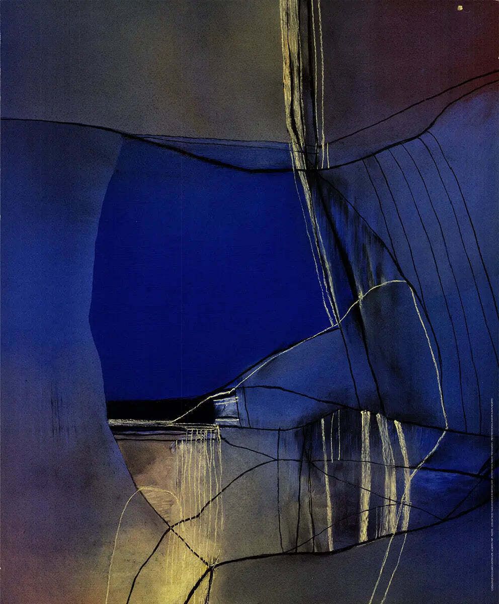 David Blackburn Light And Landscape 1989 Yale Exhibition Offset Lithograph photo furniture