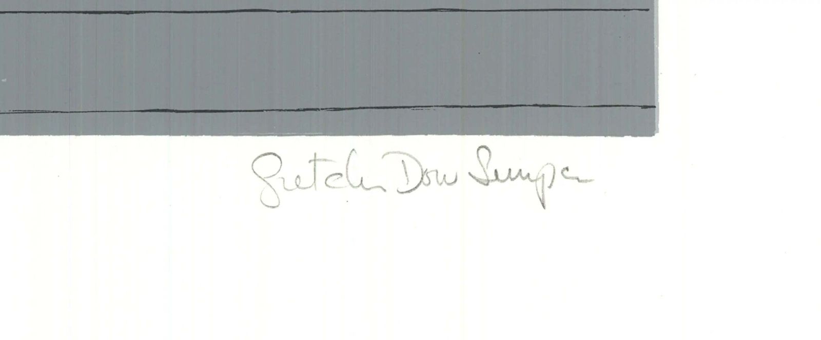 Sérigraphie en édition limitée, Gretchen Dow Simpson, Westport, Massachusetts, 1991, signée photo furniture