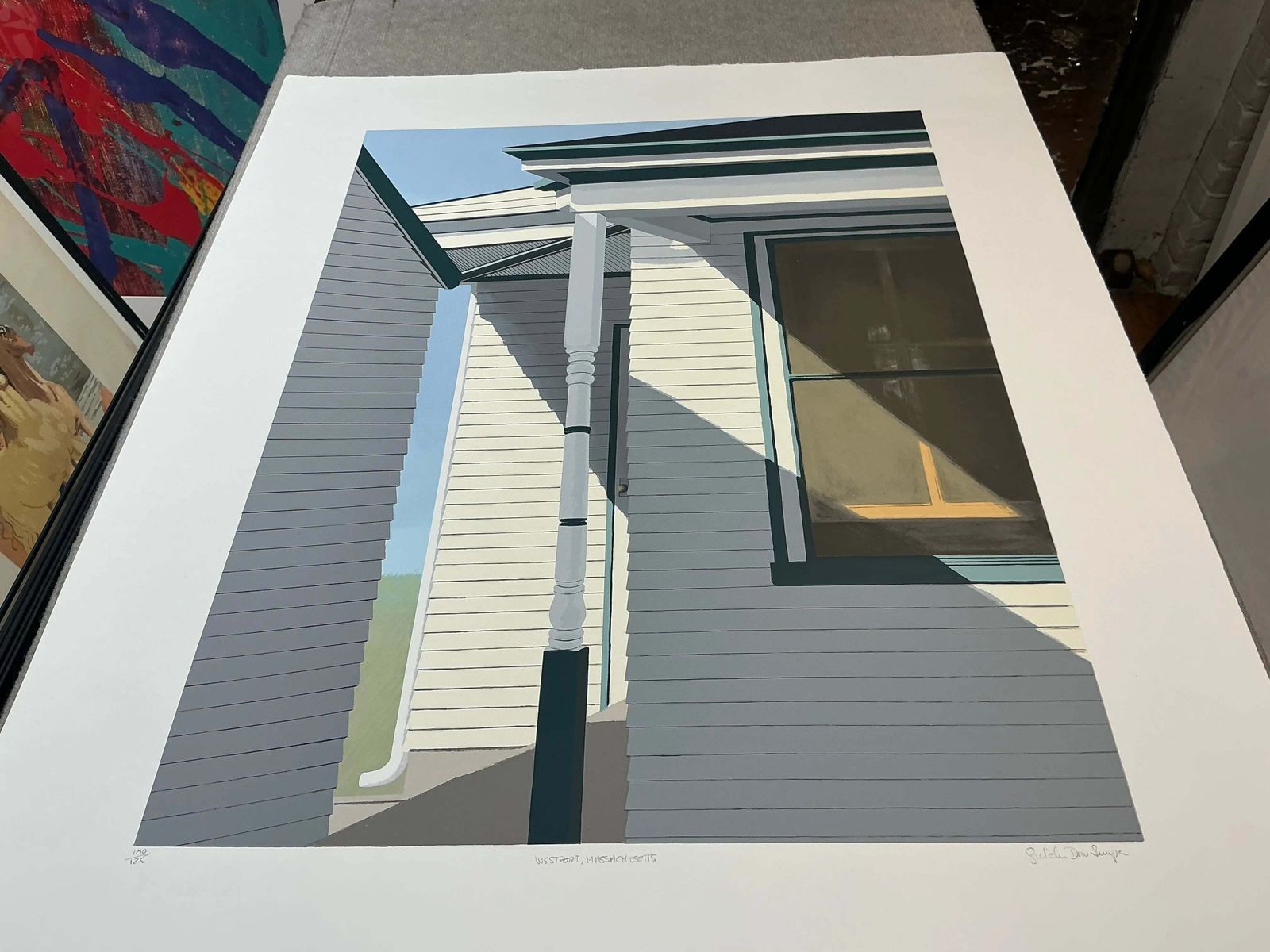 Gretchen Dow Simpson Westport Massachusetts 1991 Gesigneerde Gelimiteerde Oplage Serigrafie photo buy