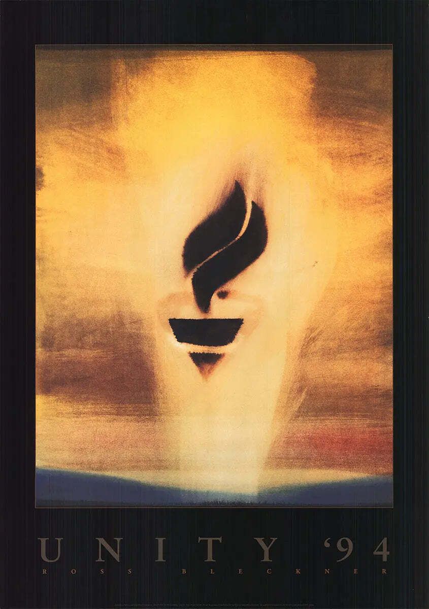 Affiche offset Ross Bleckner Unity '94, lithographie originale de 1994