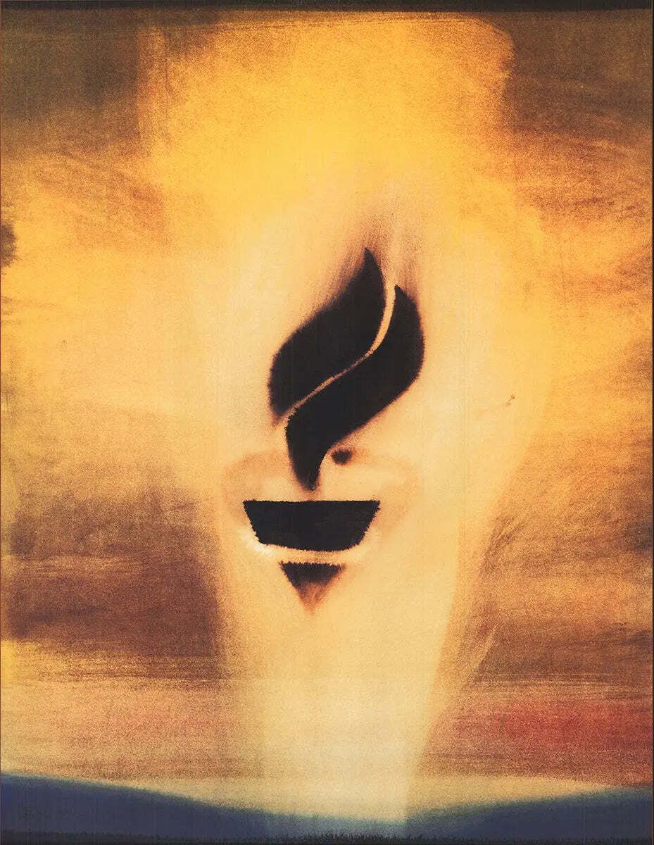Affiche offset Ross Bleckner Unity '94, lithographie originale de 1994 photo furniture