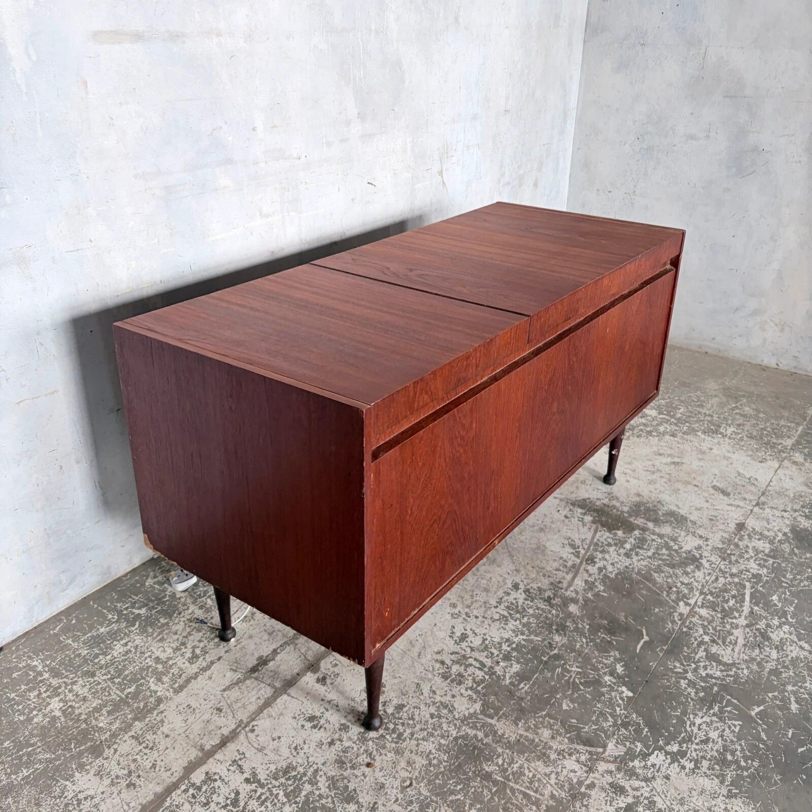 Mid Century Teak Armstrong Radiogram Record Player Cabinet photo 814.0