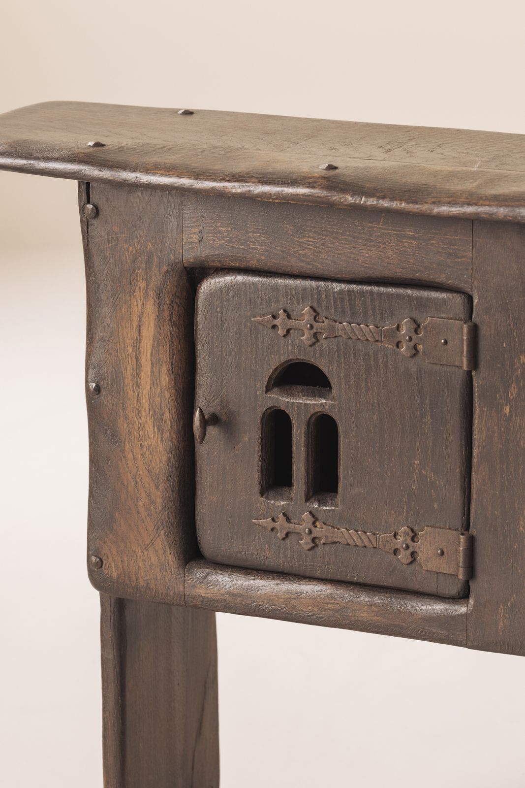 Early 20th Century Folk Art Rustic Cabinet / Side Table From France photo vintage