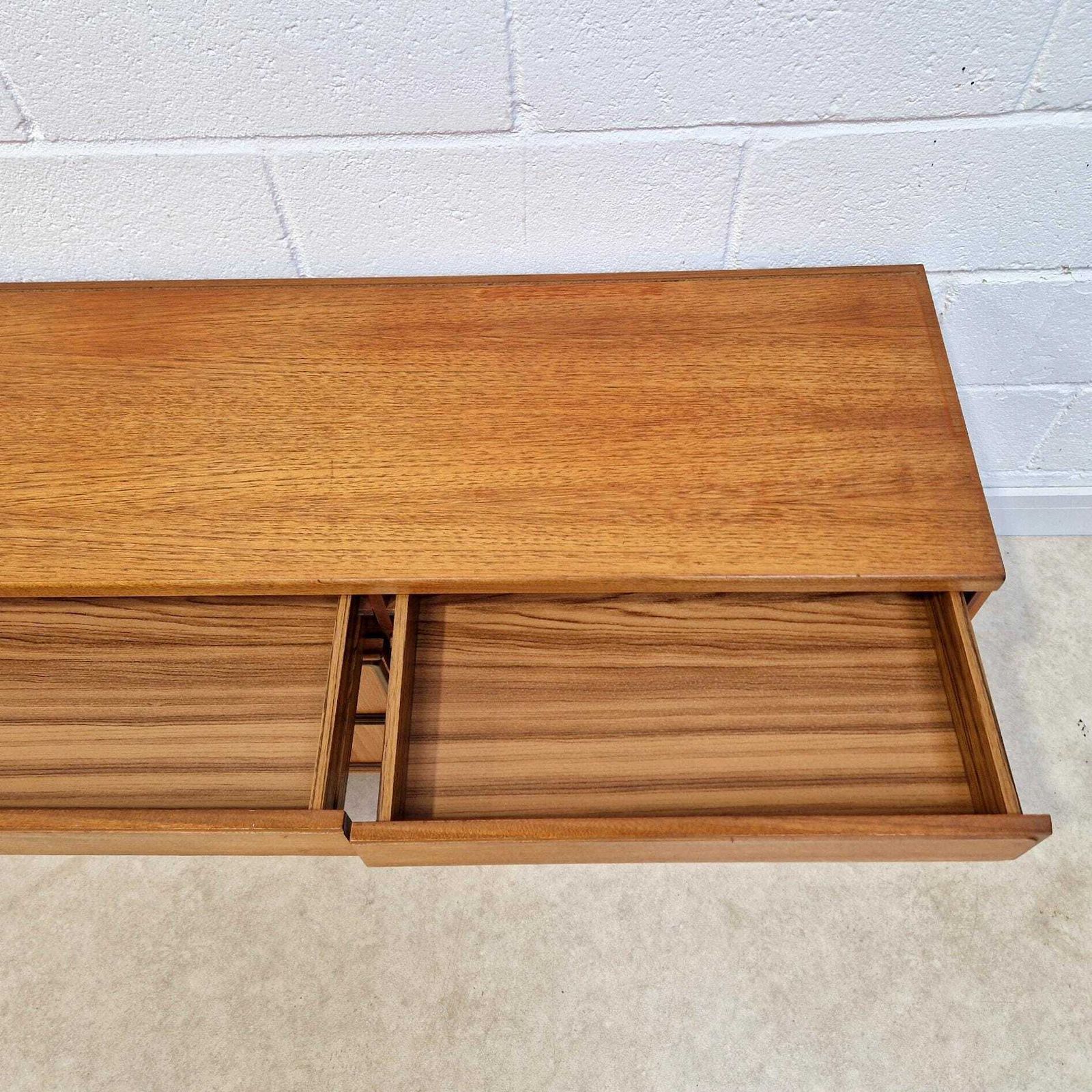photo for sale McIntosh Vintage Mid Century Danish Design Medium Teak Long Sideboard Buffet Credenza Pg234