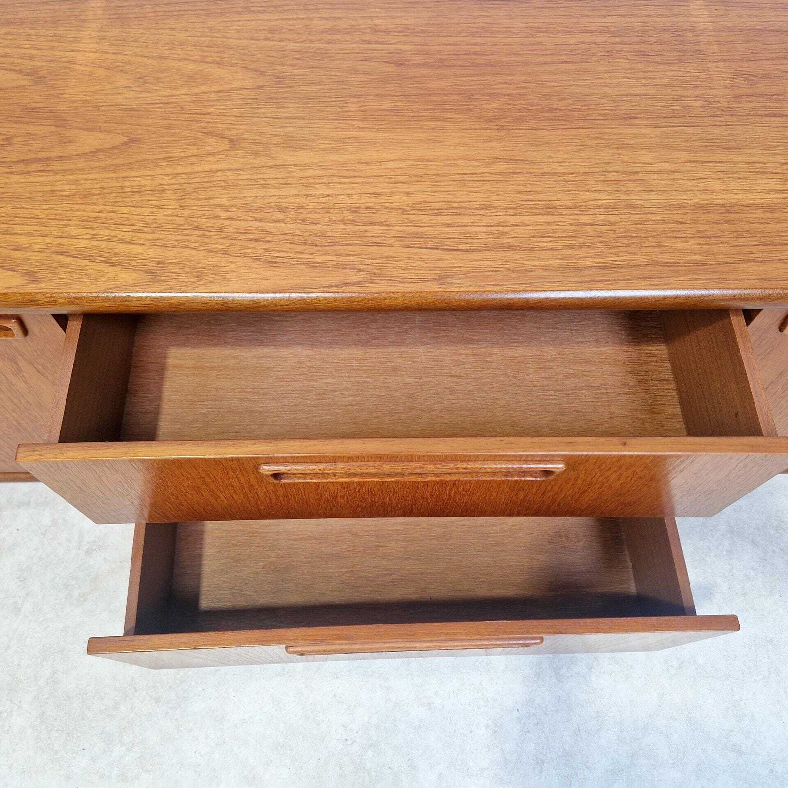 Meredew Vintage Mid Century Danish Design Medium Teak Long Sideboard Buffet Credenza Pg225 photo buy