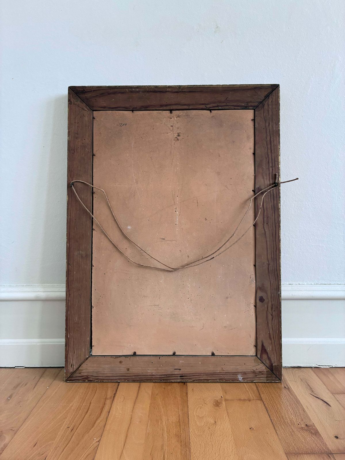Antique Giltwood Wall Mirror In Gold photo vintage