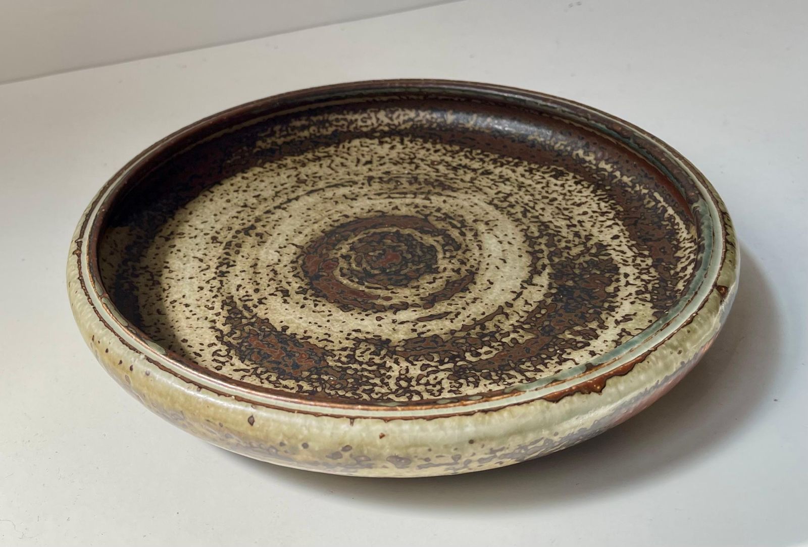 Glazed Danish Stoneware Dish By Carl Halier For Royal Copenhagen, 1960s photo for sale