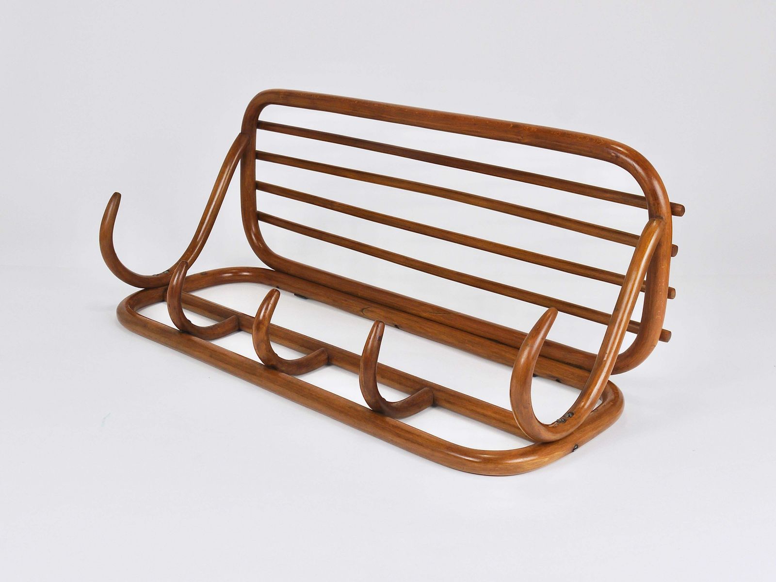 Thonet Wenen Art Nouveau Secessionist gebogen kapstok, ca. 1900, Oostenrijk photo 1209.0