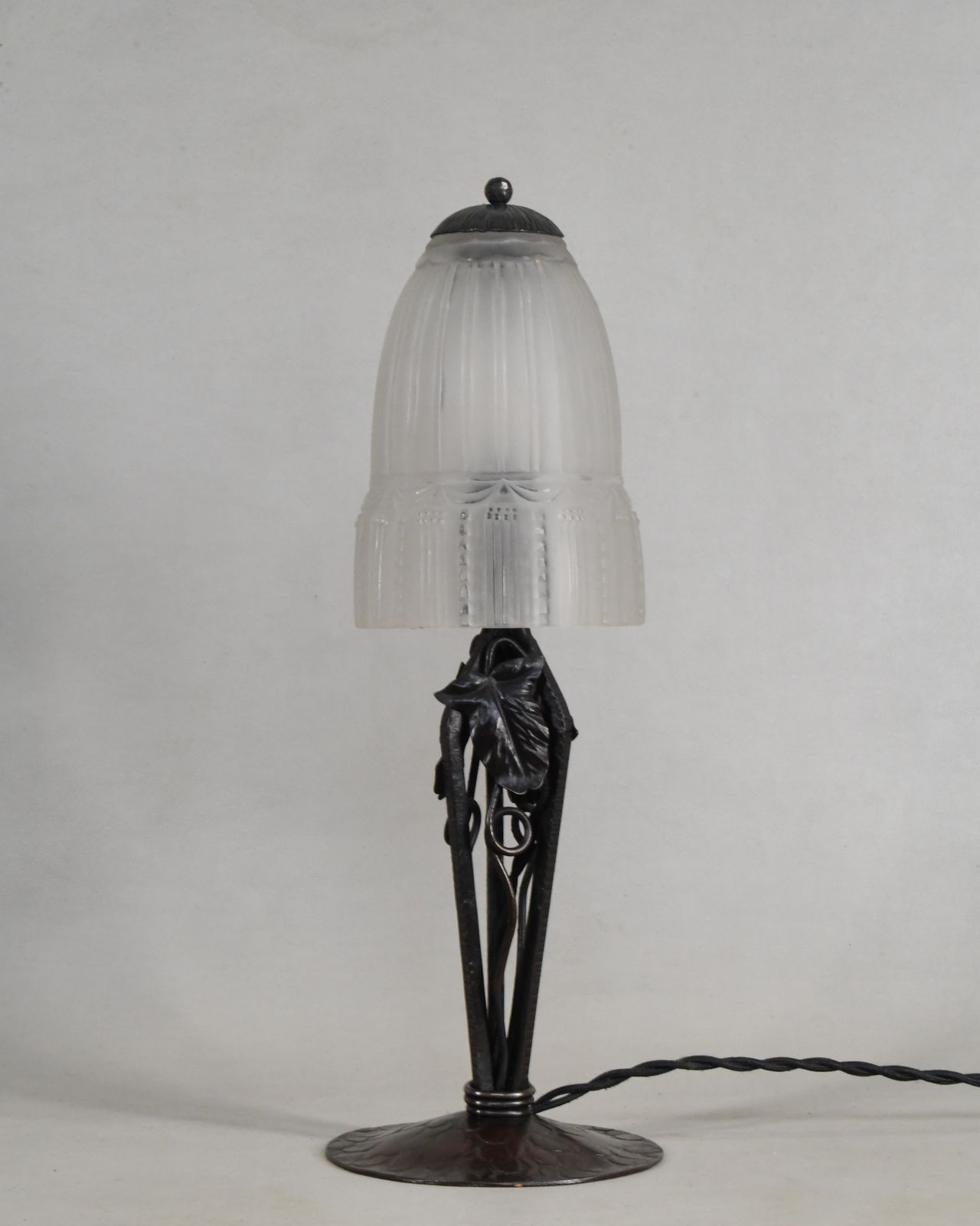 French 1930 Art Deco Lamp By Muller Freres And L. Varro photo furniture