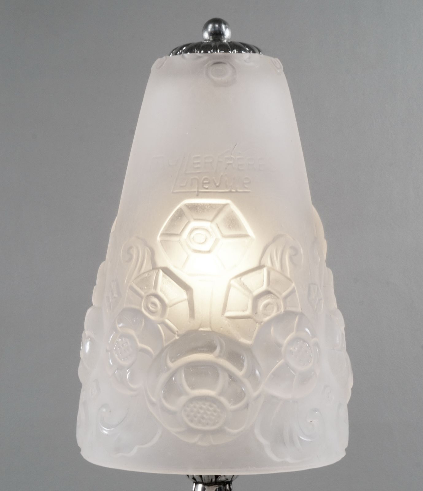French 1930 Art Deco Lamp By Muller Freres photo vinterior