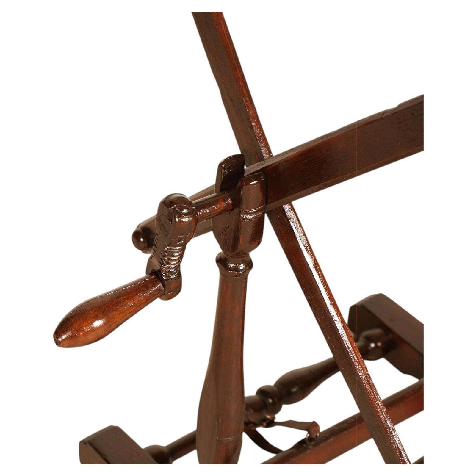 18e-eeuwse Italiaanse houten garenwinder / wolskeinhaspel uit Cortina, A&Myart Collections photo vintage