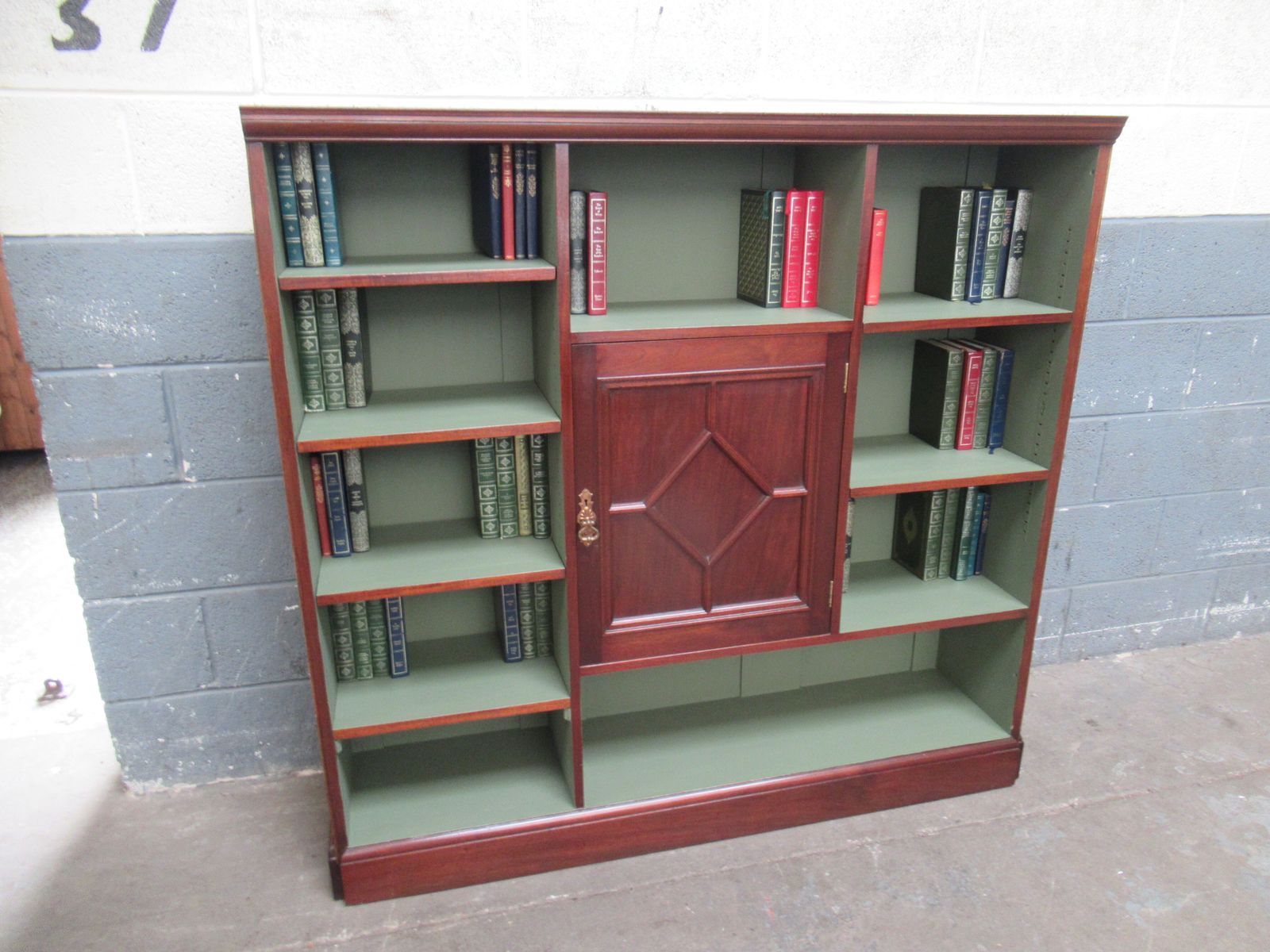 Edwardian Period Mahogany  Open Bookcase