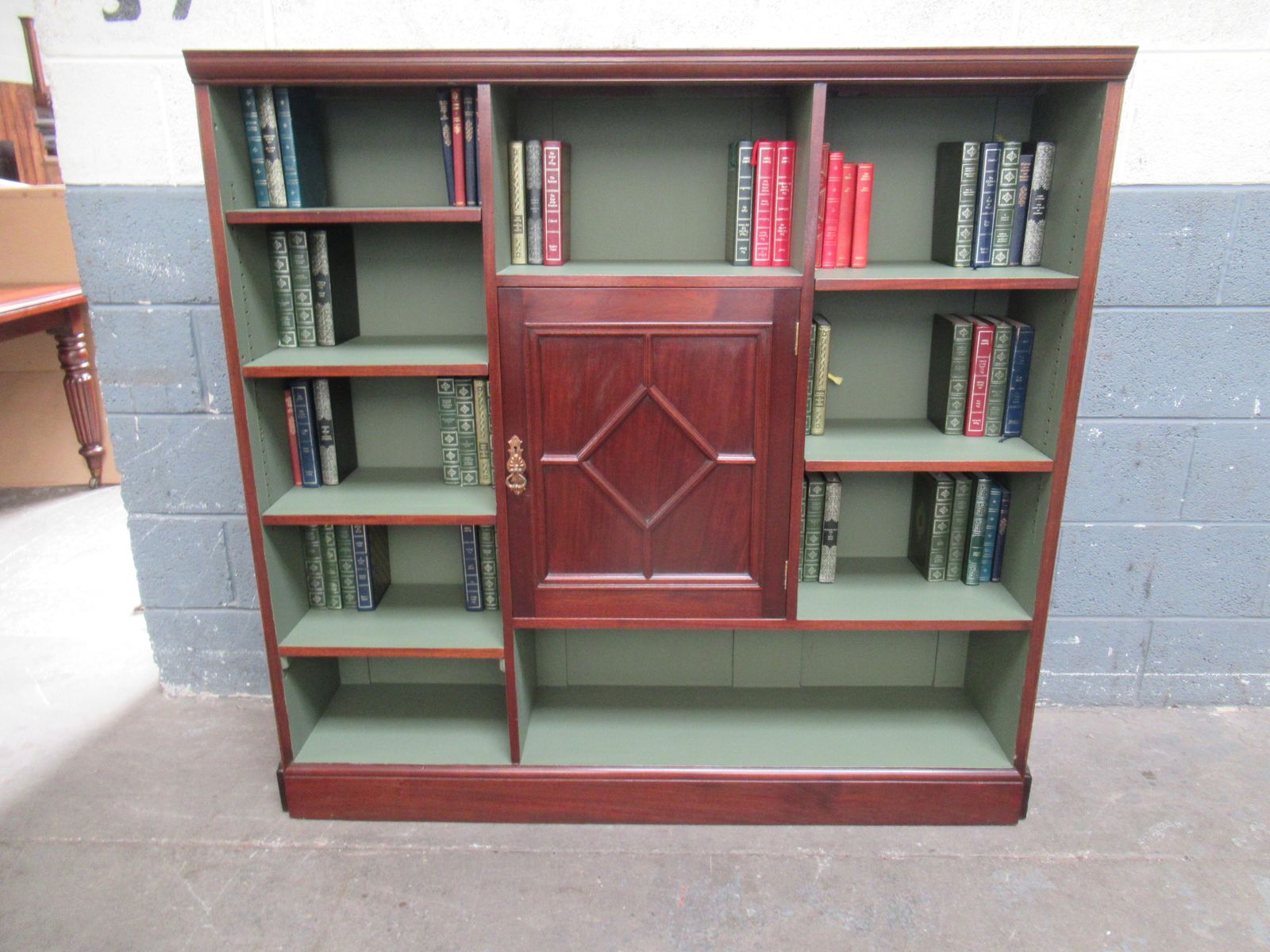 Furniture Edwardian Period Mahogany  Open Bookcase photo