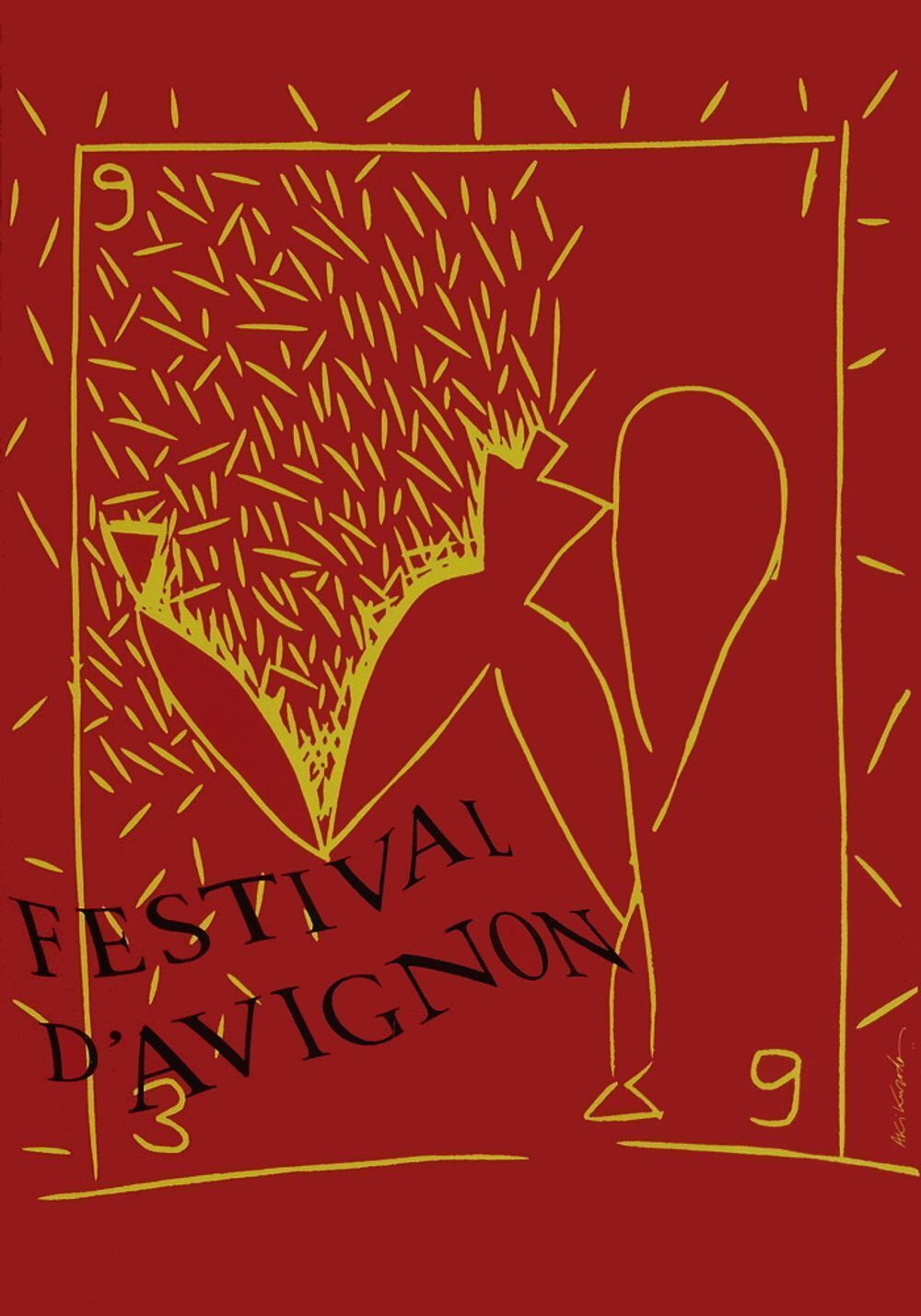 Aki Kuroda Poster Festival D'avignon 1993