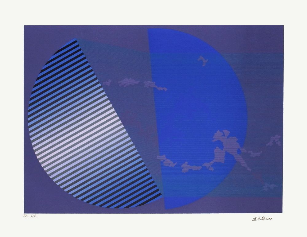 Sérigraphie Leopoldo Torres Agüero, Composition Cinétique III, 1979