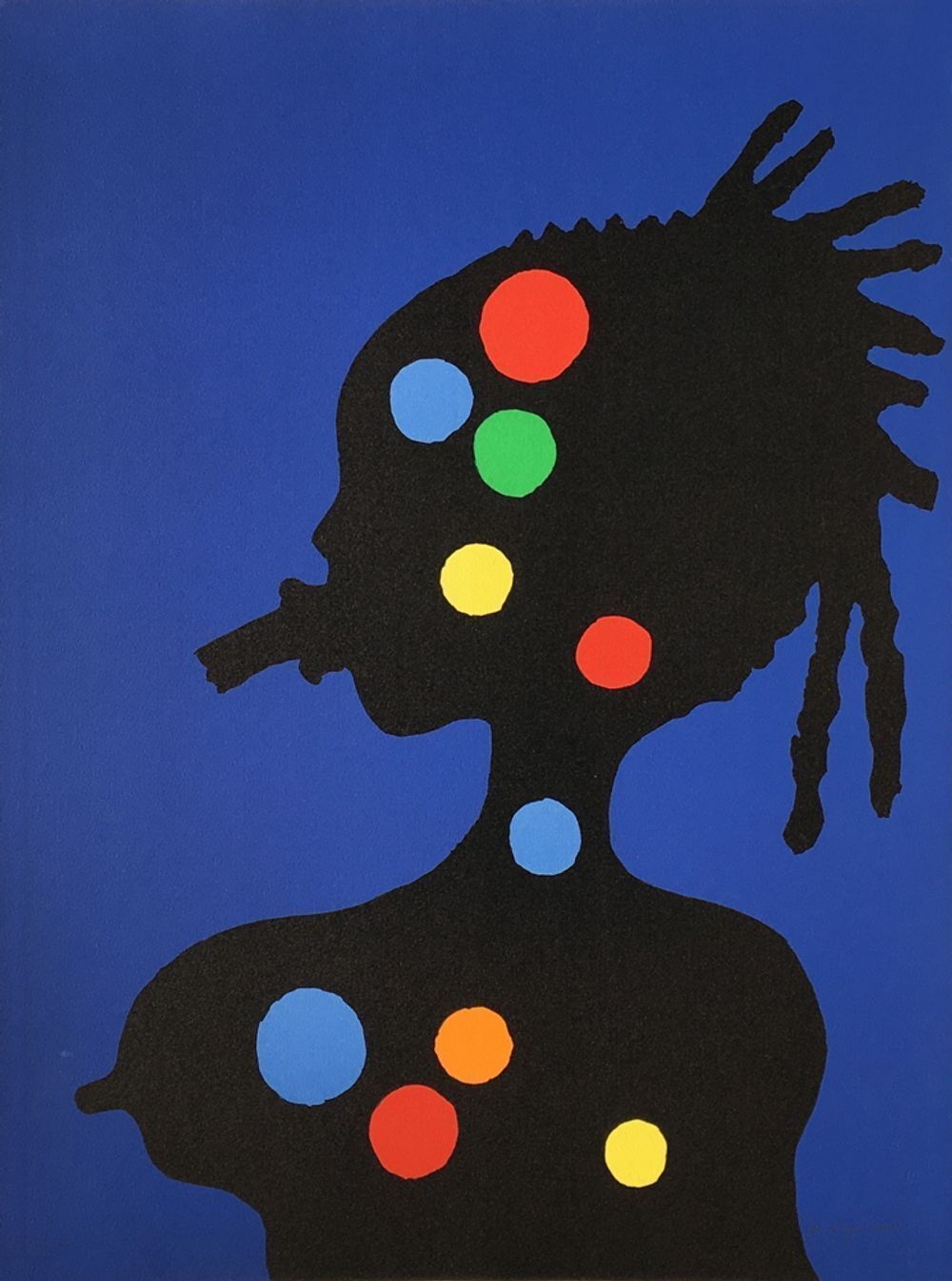 Lithographie signée José De Guimaraes, Série Brazil VI, 2008
