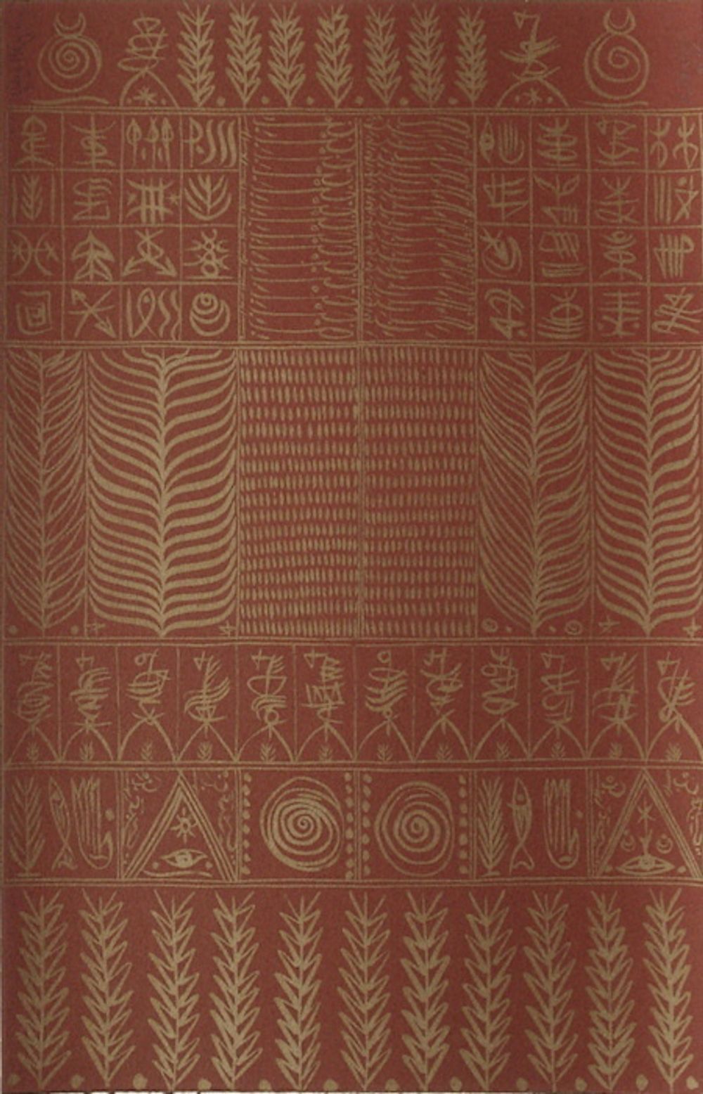 Rachid Koraïchi Gesigneerde Lithografie Hommage à Ibn El Arabi VIII 2009