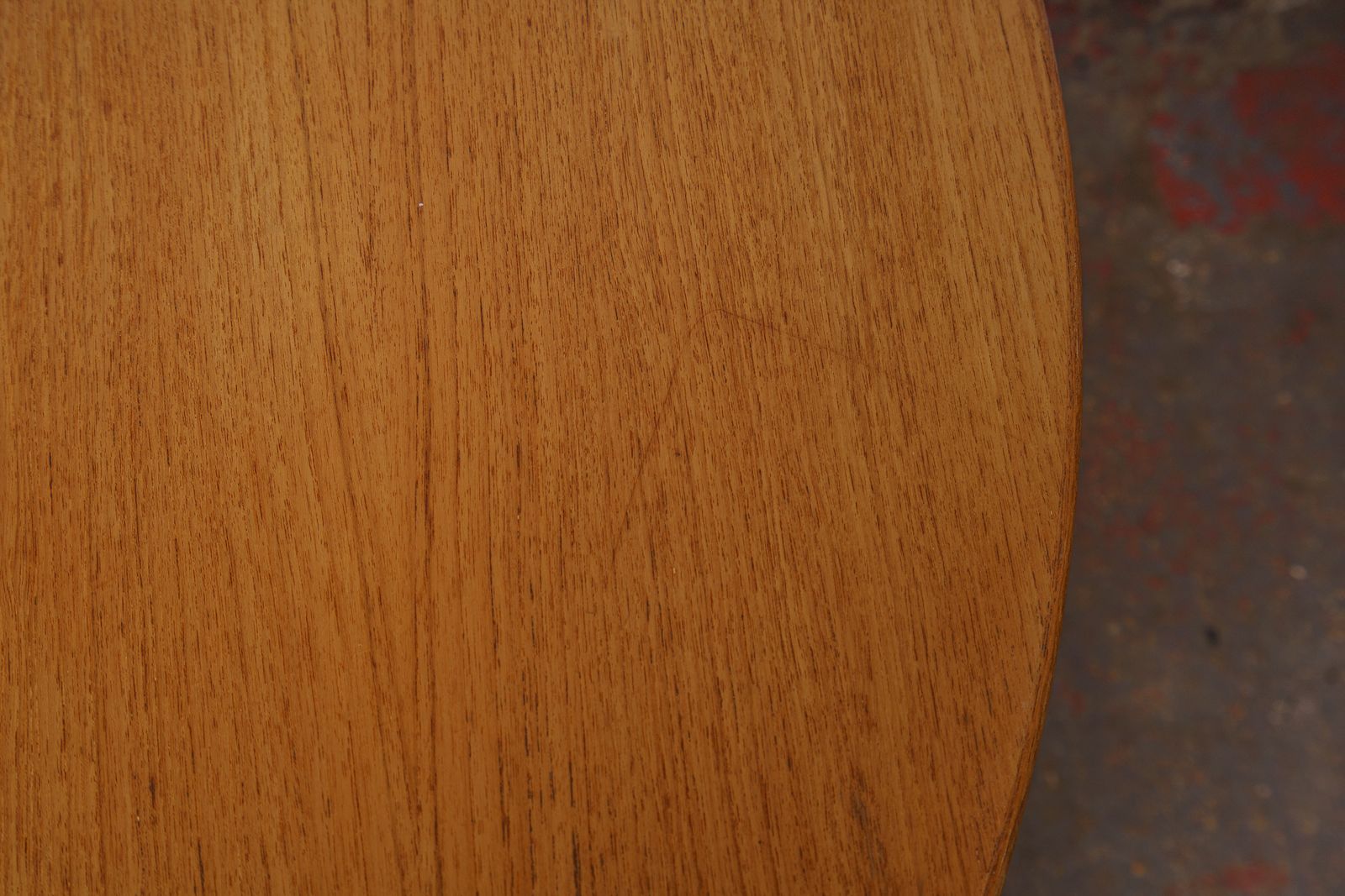 photo furniture Danish Mid Century Teak Round Double Extending Dining Table