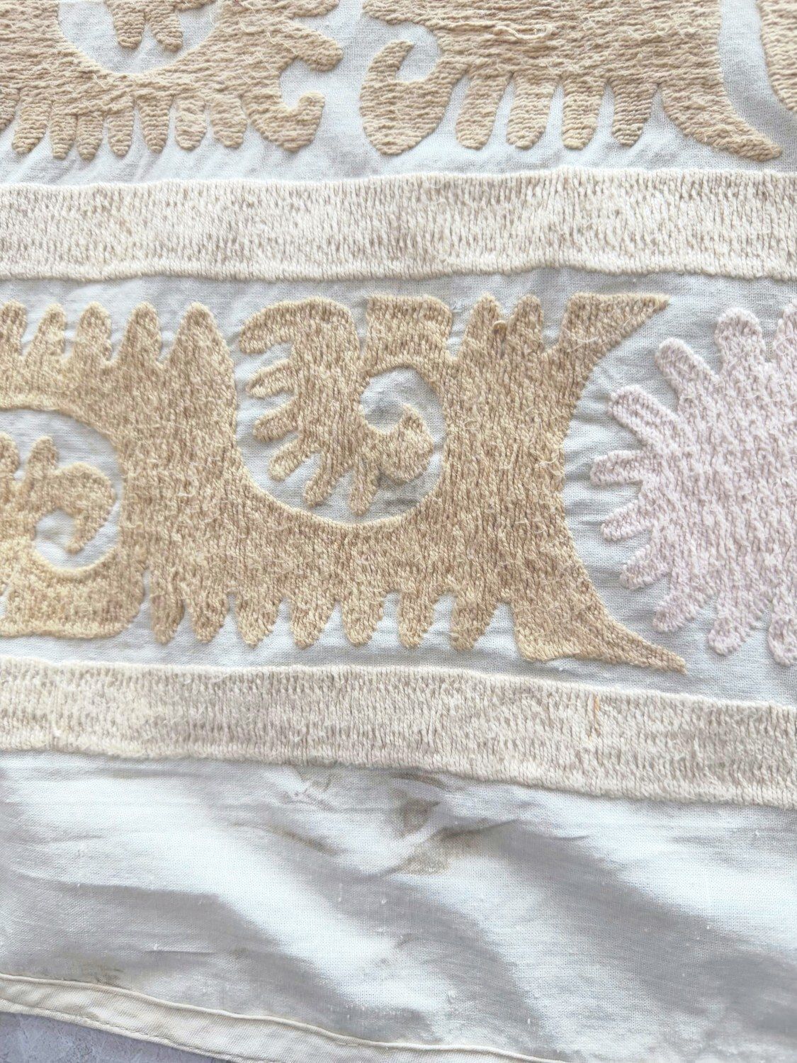 Handgemaakte Bukhara Suzani Textiel Wanddecoratie 128 x 139 cm photo buy