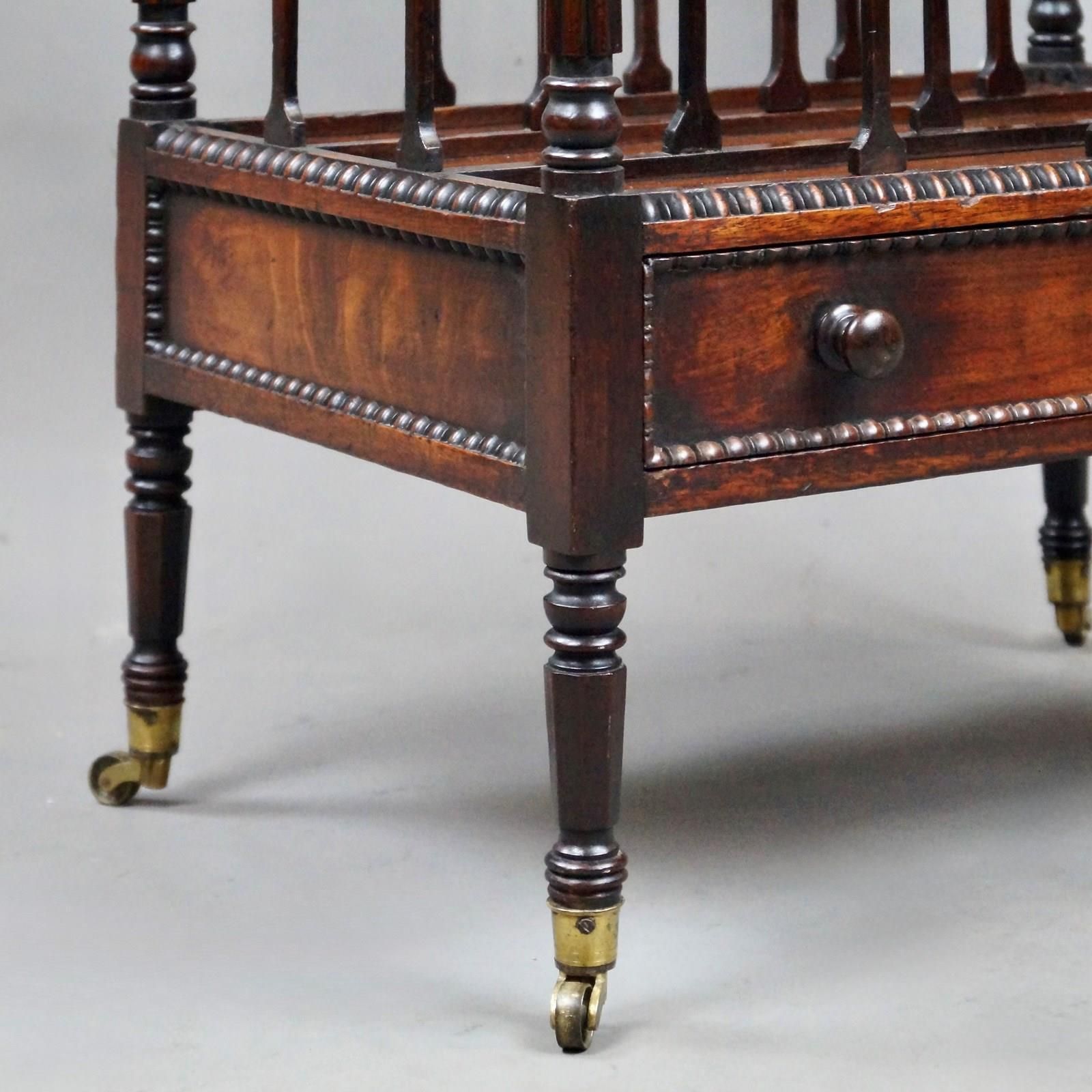 An Unusual William IV Mahogany Canterbury photo furniture