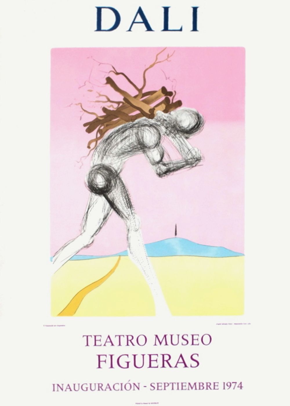 Salvador Dali Poster Expo 74   Teatro Museo Figueras Inauguracion 9