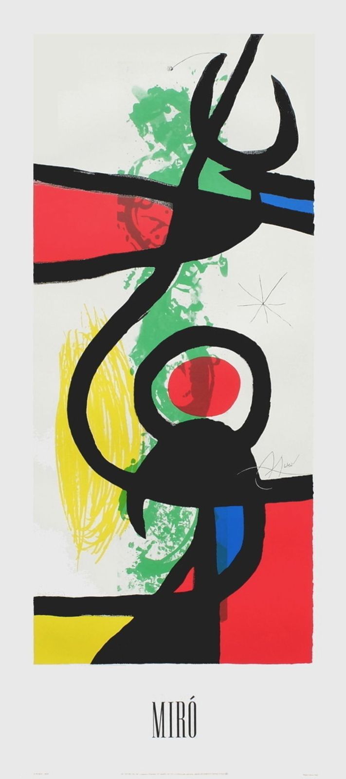 Joan Miro Poster Les Grandes Manoeuvres 1993