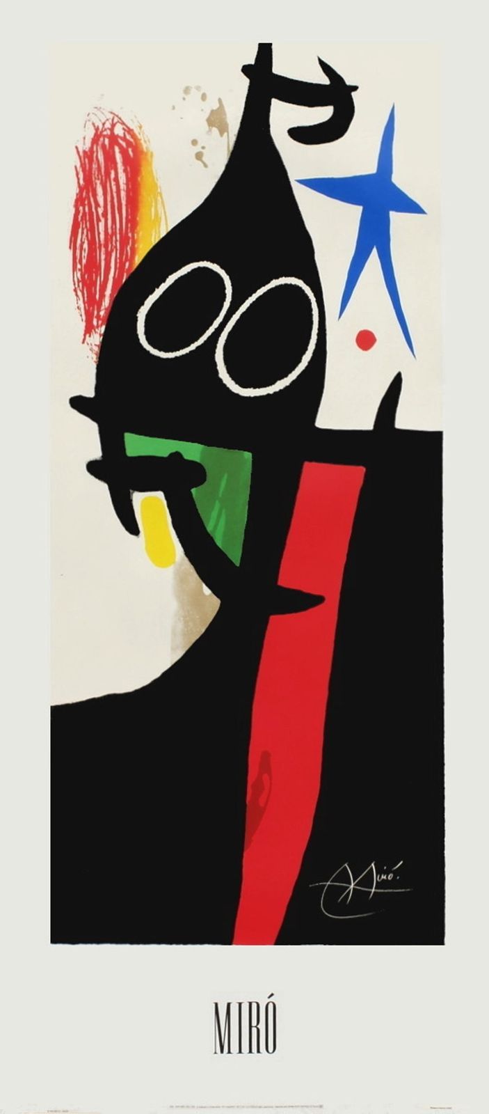 Joan Miro Poster Le Sarrasin à L'étoile Bleue 1993