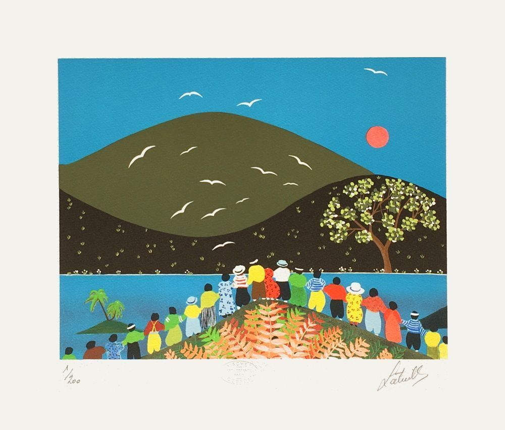 Francis Latreille Signed Lithograph La Montagne Est Belle 1995
