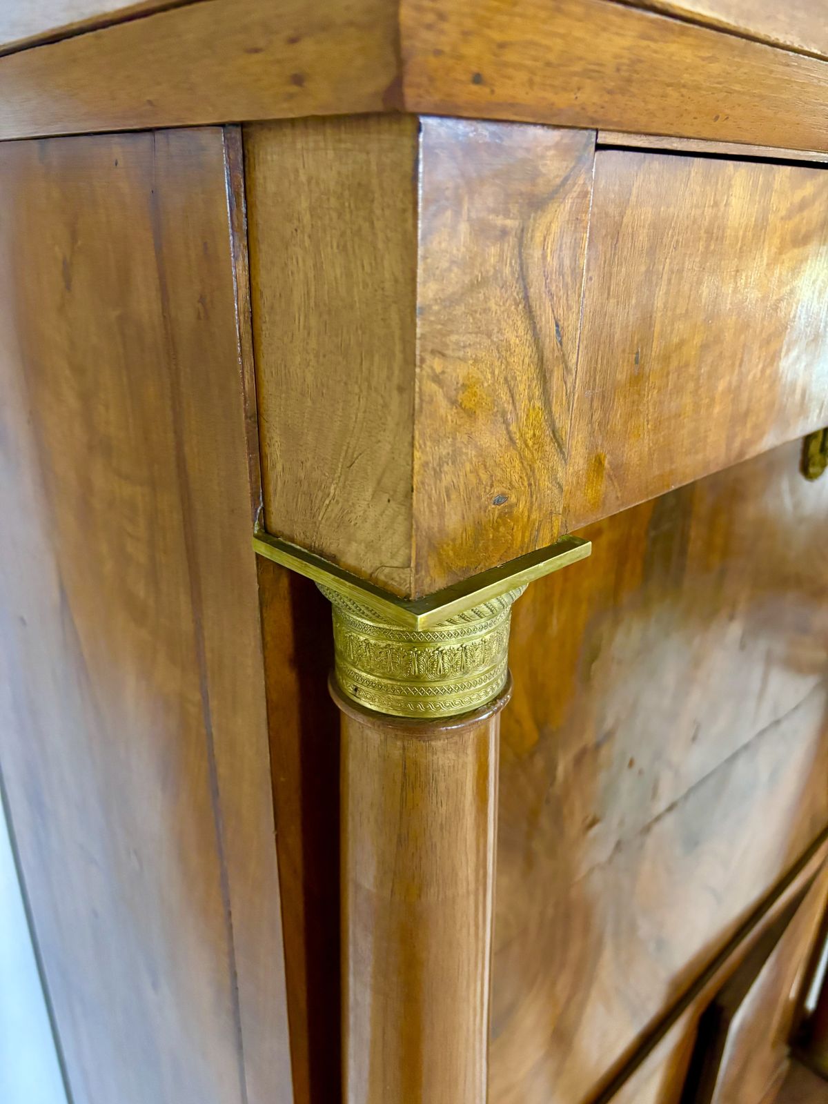3620.0 Grote Franse Empire secretaire abattant in walnoot, begin 20e eeuw photo